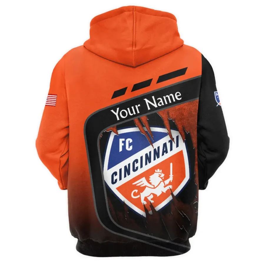 MLS Cincinnati Exclusive All Over Prints BLMLS51024A1CINQHD - 1/4 Zipper Hoodie