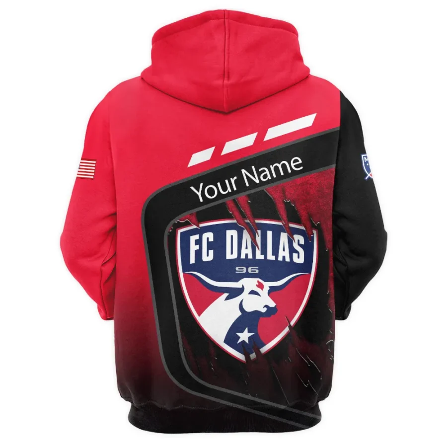 MLS FC Dallas Exclusive All Over Prints BLMLS51024A1DALQHD - 1/4 Zipper Hoodie