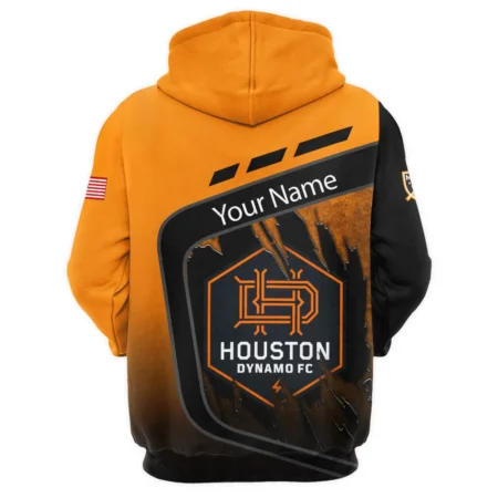 MLS Houston Dynamo Exclusive All Over Prints BLMLS51024A1HOUQHD - 1/4 Zipper Hoodie