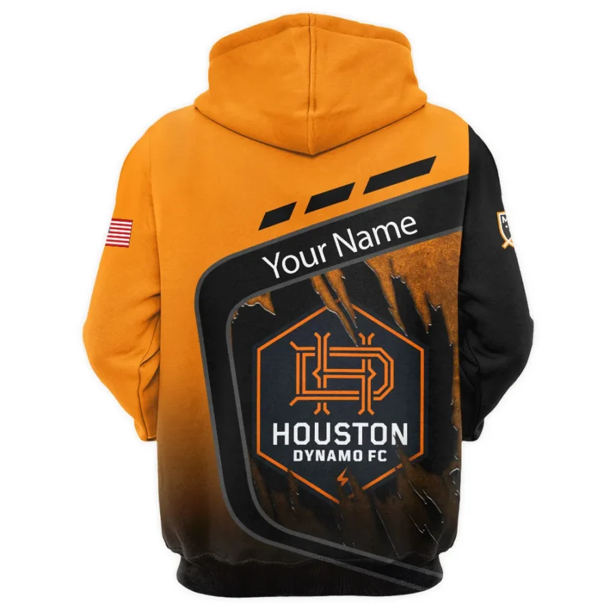 MLS Houston Dynamo Exclusive All Over Prints BLMLS51024A1HOUQHD - 1/4 Zipper Hoodie