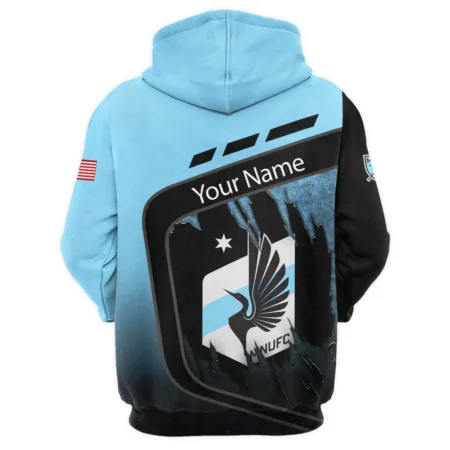 MLS Minnesota United Exclusive All Over Prints BLMLS51024A1MINQHD - 1/4 Zipper Hoodie