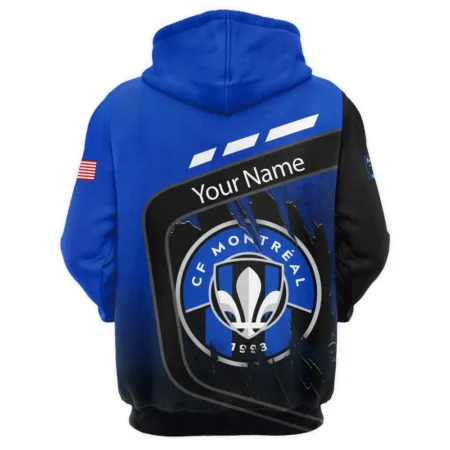 MLS CF Montreal Exclusive All Over Prints BLMLS51024A1MTLQHD - 1/4 Zipper Hoodie