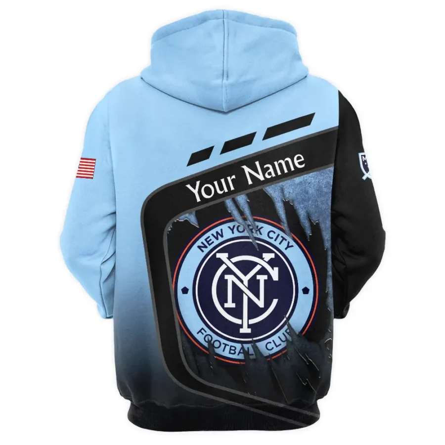 MLS New York City Exclusive All Over Prints BLMLS51024A1NYCQHD - 1/4 Zipper Hoodie