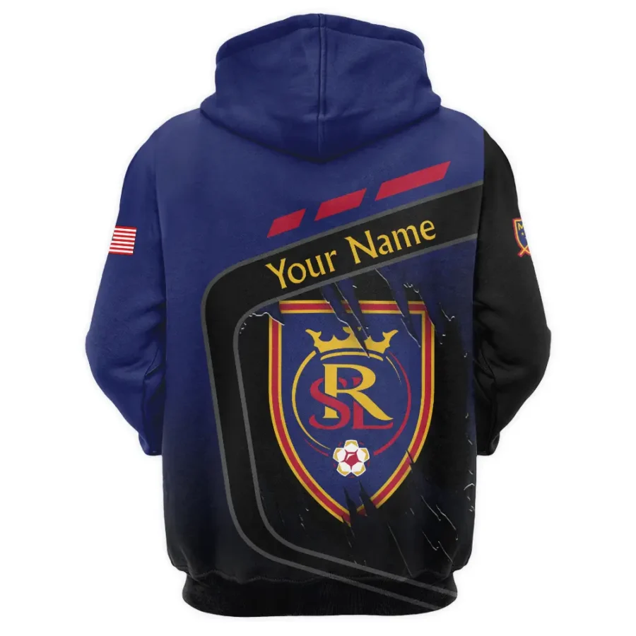 MLS Real Salt Lake Exclusive All Over Prints BLMLS51024A1RSLQHD - 1/4 Zipper Hoodie