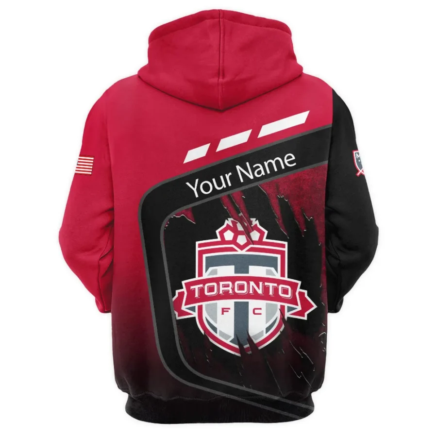 MLS Toronto FC Exclusive All Over Prints BLMLS51024A1TORQHD - 1/4 Zipper Hoodie