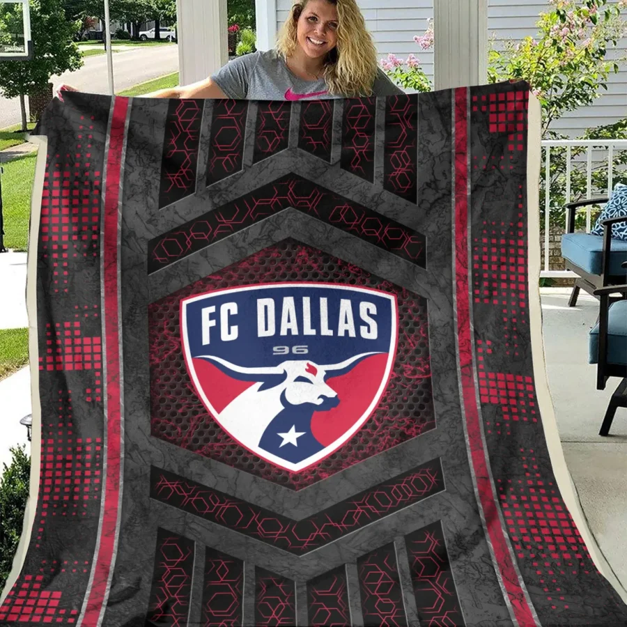 MLS FC Dallas Exclusive All Over Prints BLMLS111024A2DALBLK - Blanket