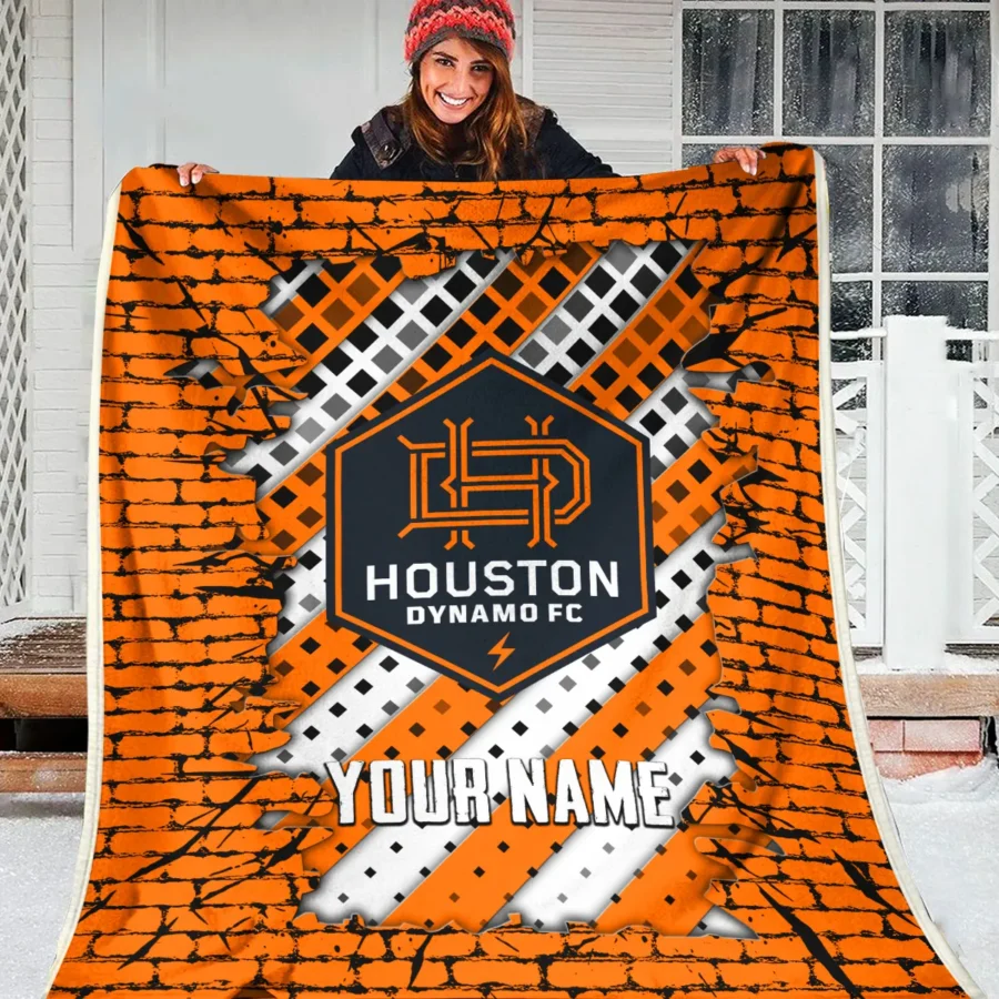 Breaking Wall MLS Houston Dynamo Exclusive All Over Prints BLMLS111024A1HOUBLK - Blanket