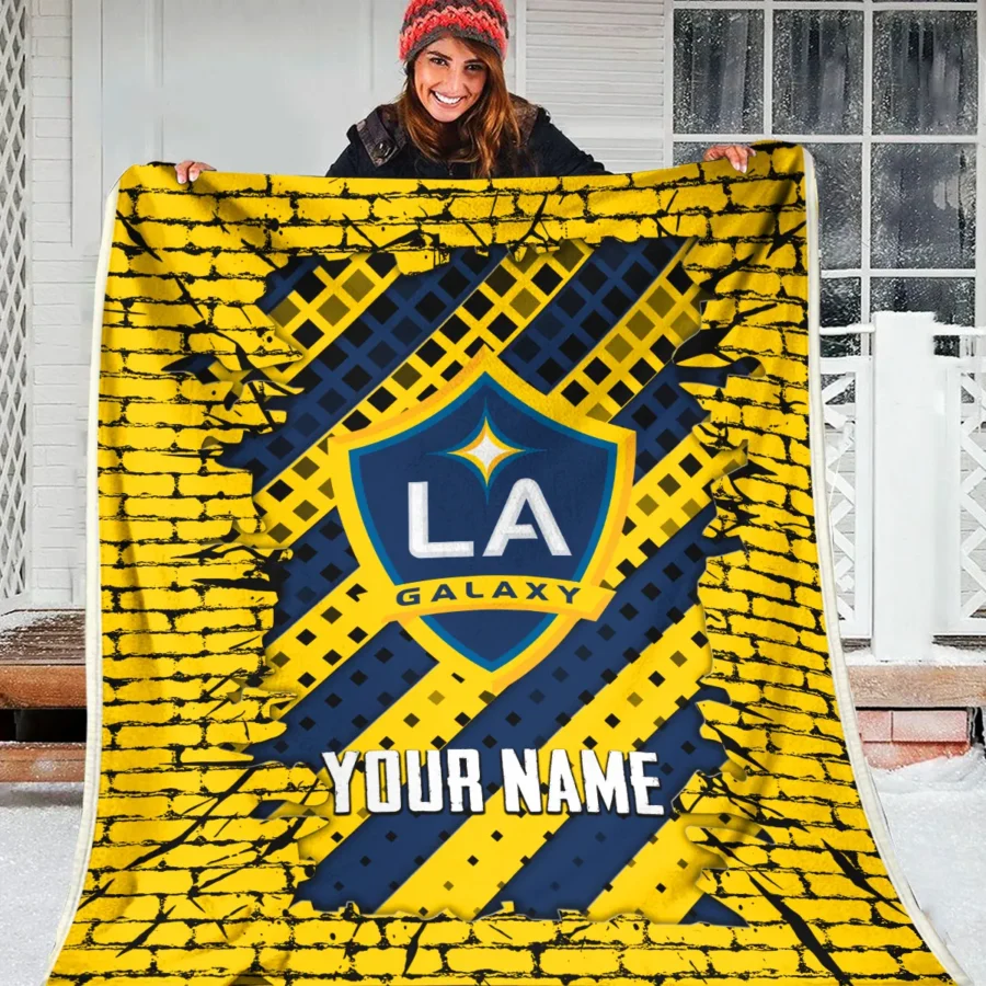 Breaking Wall MLS LA Galaxy Exclusive All Over Prints BLMLS111024A1LABLK - Blanket