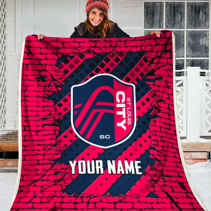 Breaking Wall MLS St. Louis City Exclusive All Over Prints BLMLS111024A1STLBLK - Blanket