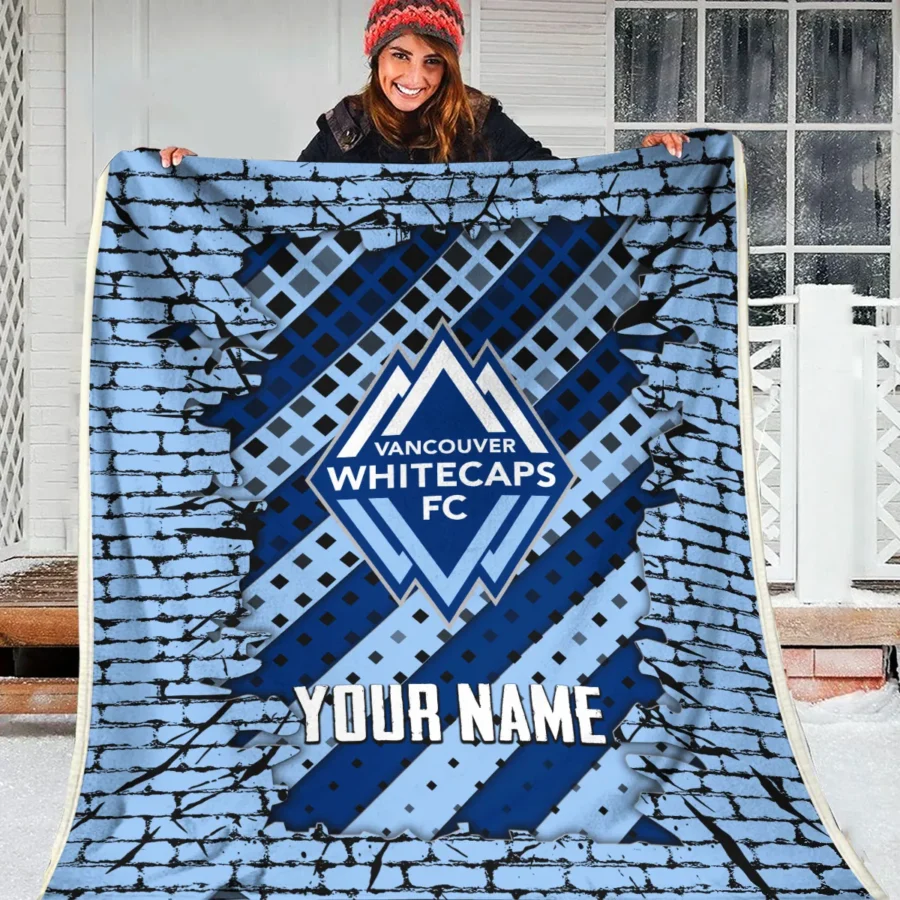 Breaking Wall MLS Vancouver Whitecaps Exclusive All Over Prints BLMLS111024A1VANBLK - Blanket