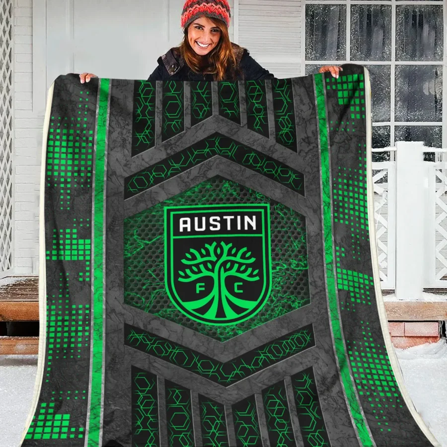 MLS Austin FC Exclusive All Over Prints BLMLS111024A2ATXBLK - Blanket