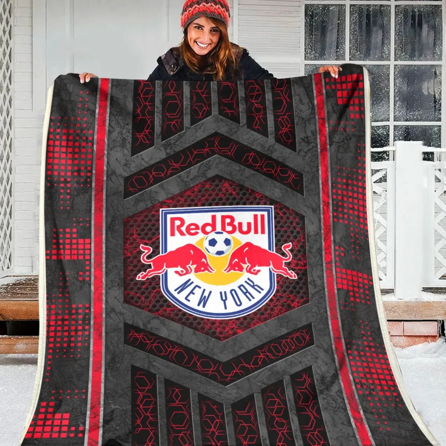 MLS New York Red Bulls Exclusive All Over Prints BLMLS111024A2NYBLK - Blanket