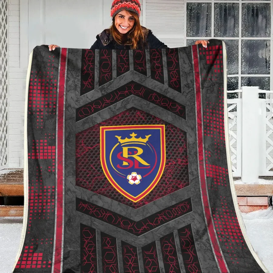 MLS Real Salt Lake Exclusive All Over Prints BLMLS111024A2RSLBLK - Blanket