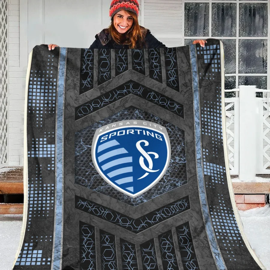 MLS Sporting Kansas City Exclusive All Over Prints BLMLS111024A2SKCBLK - Blanket