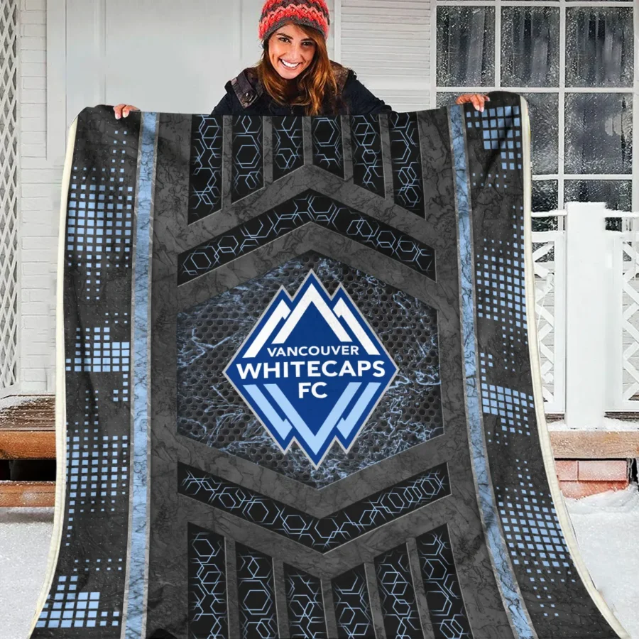 MLS Vancouver Whitecaps Exclusive All Over Prints BLMLS111024A2VANBLK - Blanket