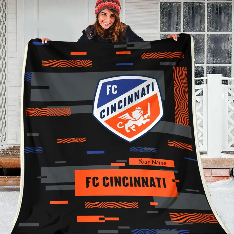 Custom Name MLS Cincinnati Exclusive All Over Prints BLMLS151024A1CINBLK - Blanket