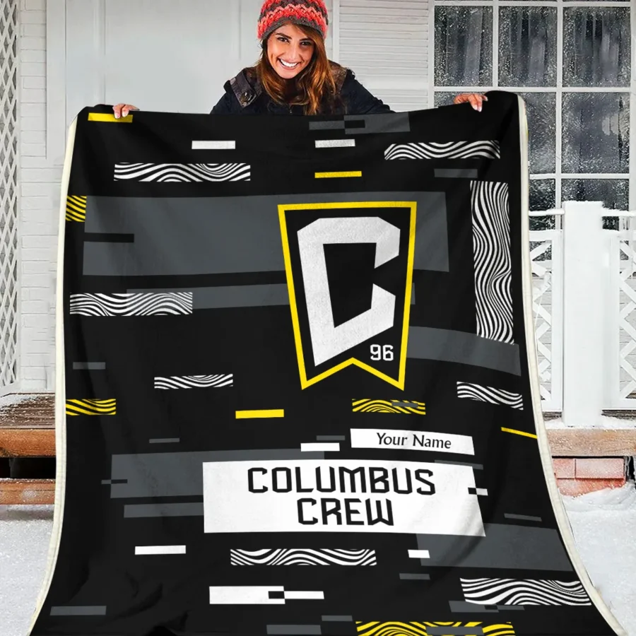 Custom Name MLS Columbus Crew Exclusive All Over Prints BLMLS151024A1CLBBLK - Blanket