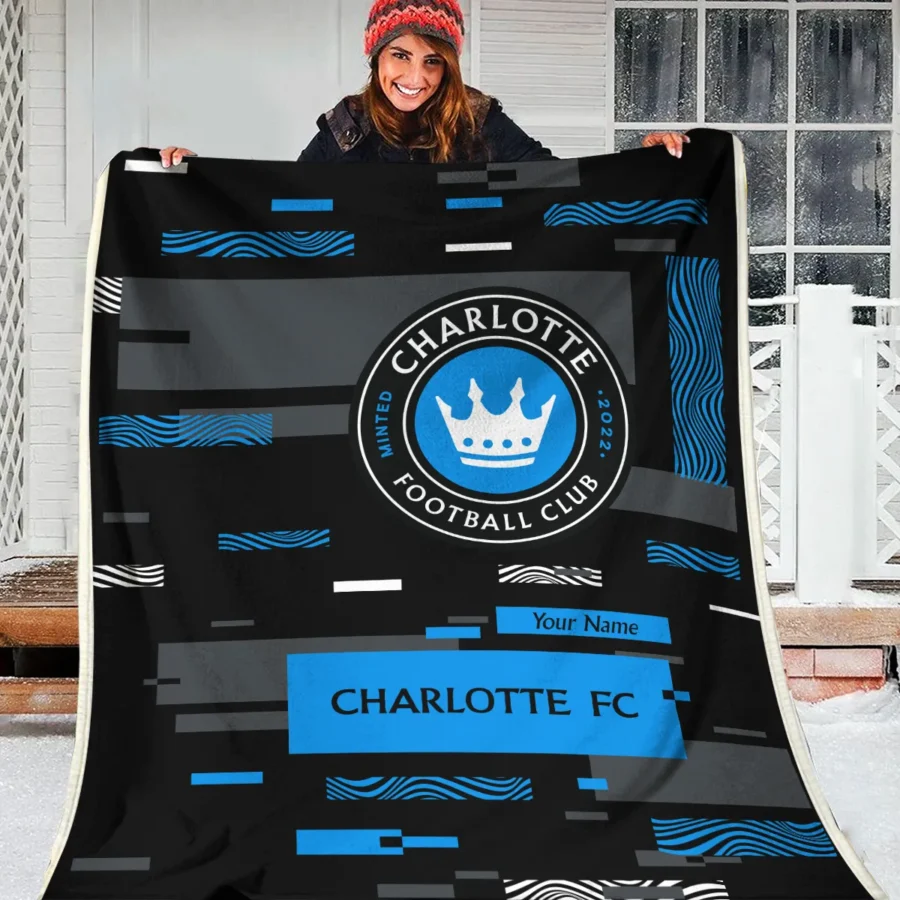 Custom Name MLS Charlotte Exclusive All Over Prints BLMLS151024A1CLTBLK - Blanket