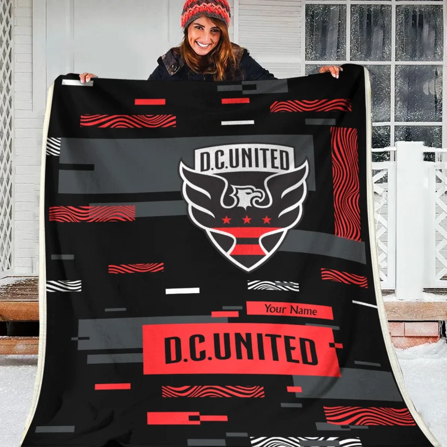 Custom Name MLS DC United Exclusive All Over Prints BLMLS151024A1DCBLK - Blanket