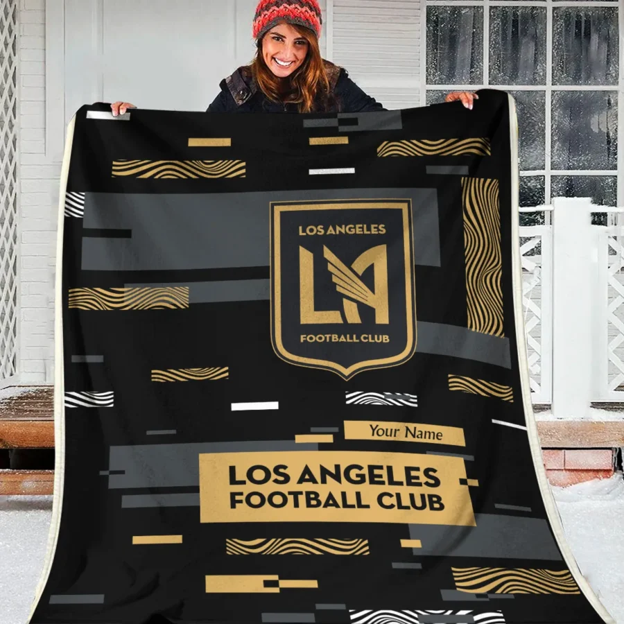 Custom Name MLS Los Angeles FC Exclusive All Over Prints BLMLS151024A1LAFBLK - Blanket