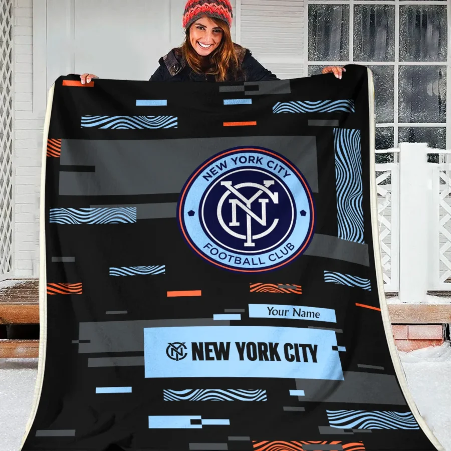 Custom Name MLS New York City Exclusive All Over Prints BLMLS151024A1NYCBLK - Blanket