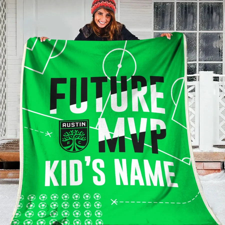 Future MVP Custom Kid Name MLS Austin FC Exclusive All Over Prints BLMLS161024A1ATXBLK - Blanket