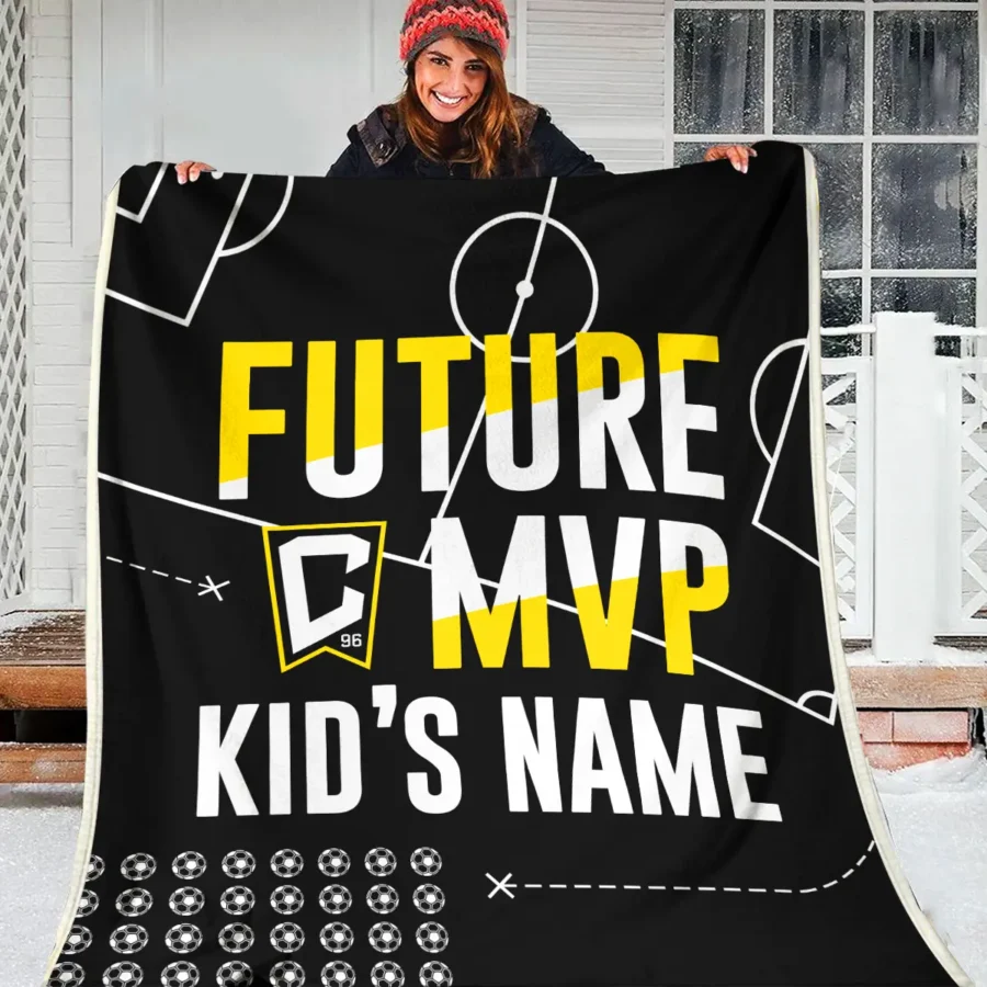 Future MVP Custom Kid Name MLS Columbus Crew Exclusive All Over Prints BLMLS161024A1CLBBLK - Blanket