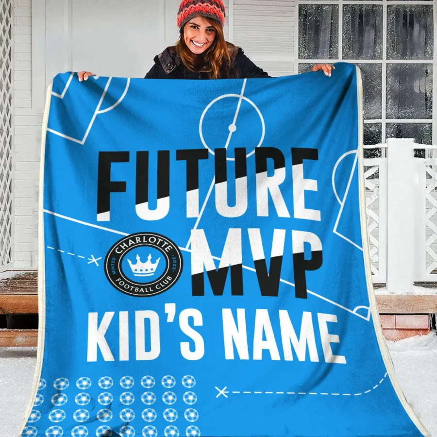 Future MVP Custom Kid Name MLS Charlotte Exclusive All Over Prints BLMLS161024A1CLTBLK - Blanket