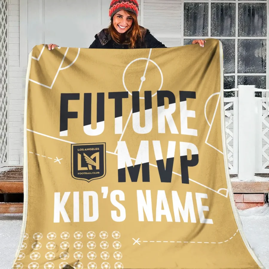 Future MVP Custom Kid Name MLS Los Angeles FC Exclusive All Over Prints BLMLS161024A1LAFBLK - Blanket