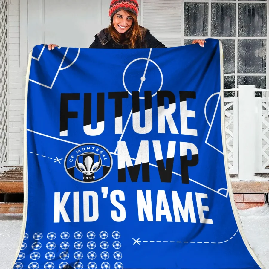 Future MVP Custom Kid Name MLS CF Montreal Exclusive All Over Prints BLMLS161024A1MTLBLK - Blanket