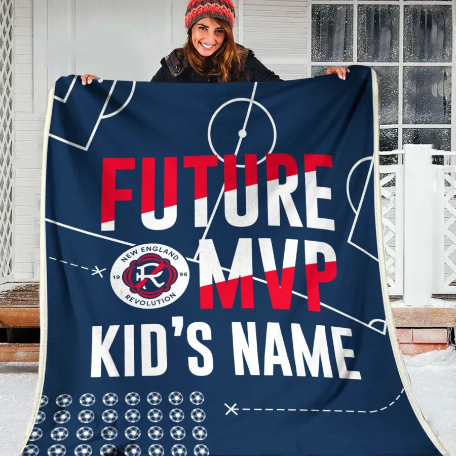 Future MVP Custom Kid Name MLS New England Exclusive All Over Prints BLMLS161024A1NEBLK - Blanket