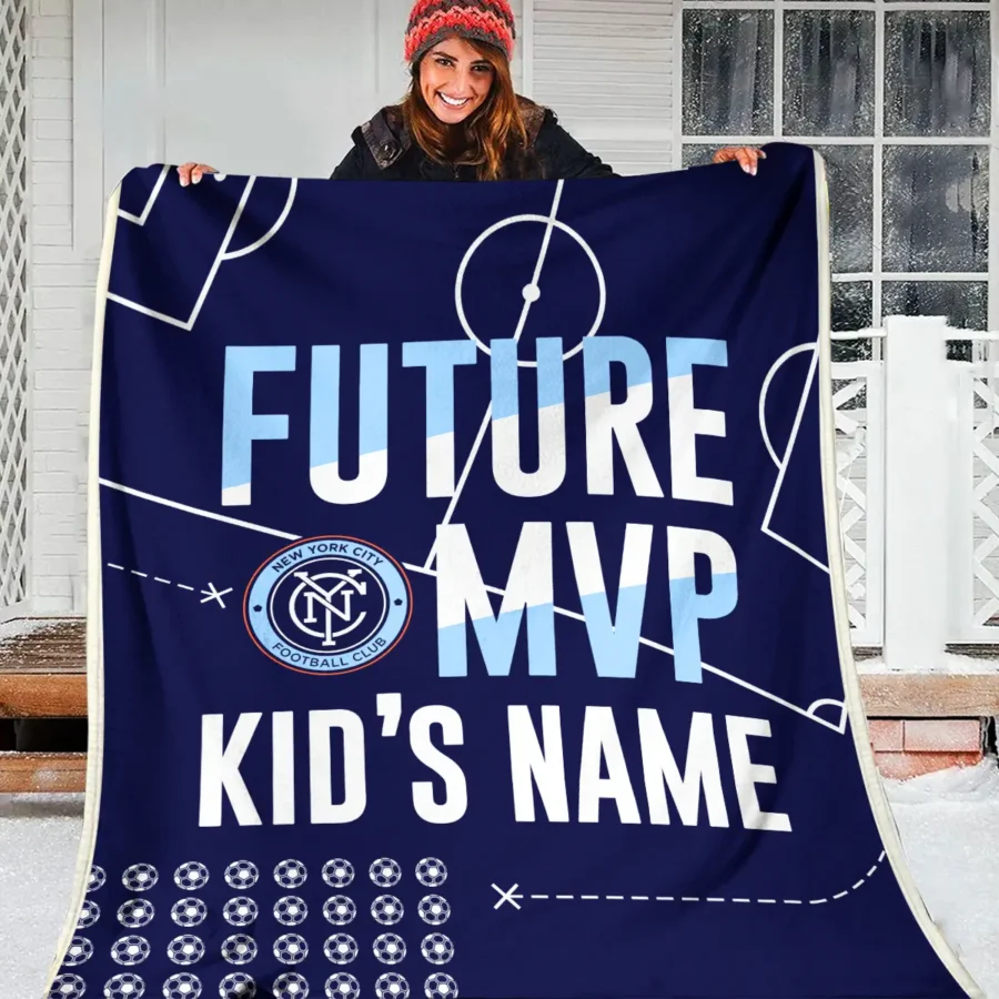 Future MVP Custom Kid Name MLS New York City Exclusive All Over Prints BLMLS161024A1NYCBLK - Blanket