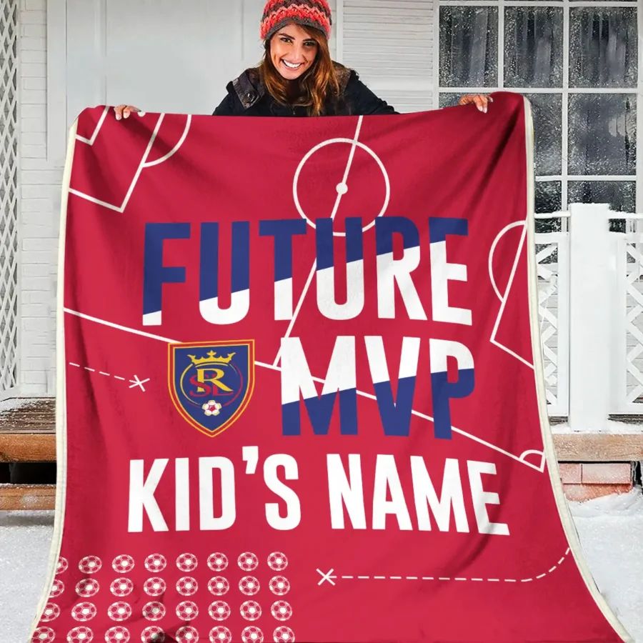 Future MVP Custom Kid Name MLS Real Salt Lake Exclusive All Over Prints BLMLS161024A1RSLBLK - Blanket