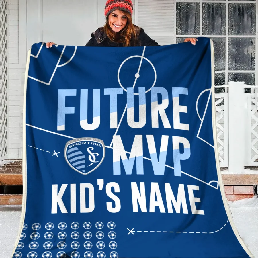 Future MVP Custom Kid Name MLS Sporting Kansas City Exclusive All Over Prints BLMLS161024A1SKCBLK - Blanket