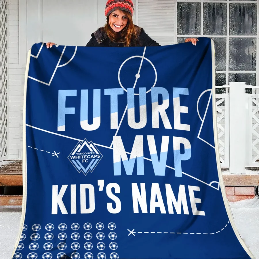 Future MVP Custom Kid Name MLS Vancouver Whitecaps Exclusive All Over Prints BLMLS161024A1VANBLK - Blanket