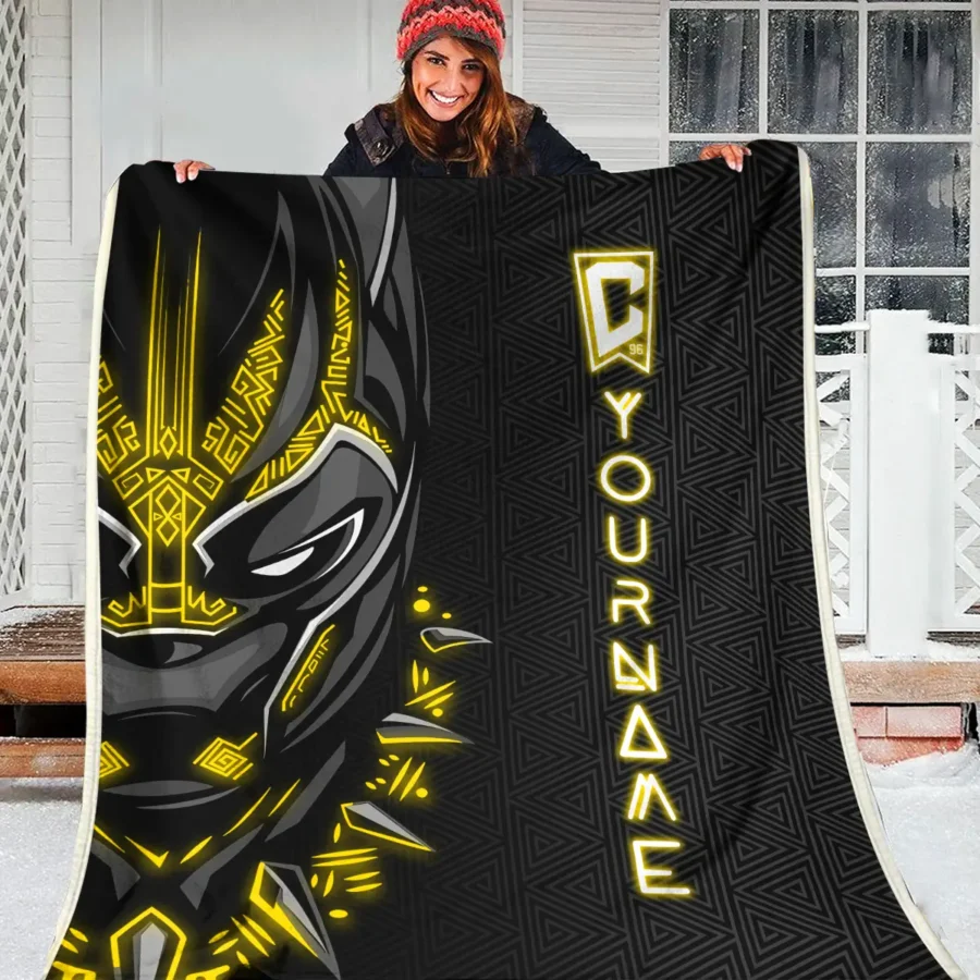 Black Panther Custom Name MLS Columbus Crew Exclusive All Over Prints BLMLS161024A2CLBBLK - Blanket