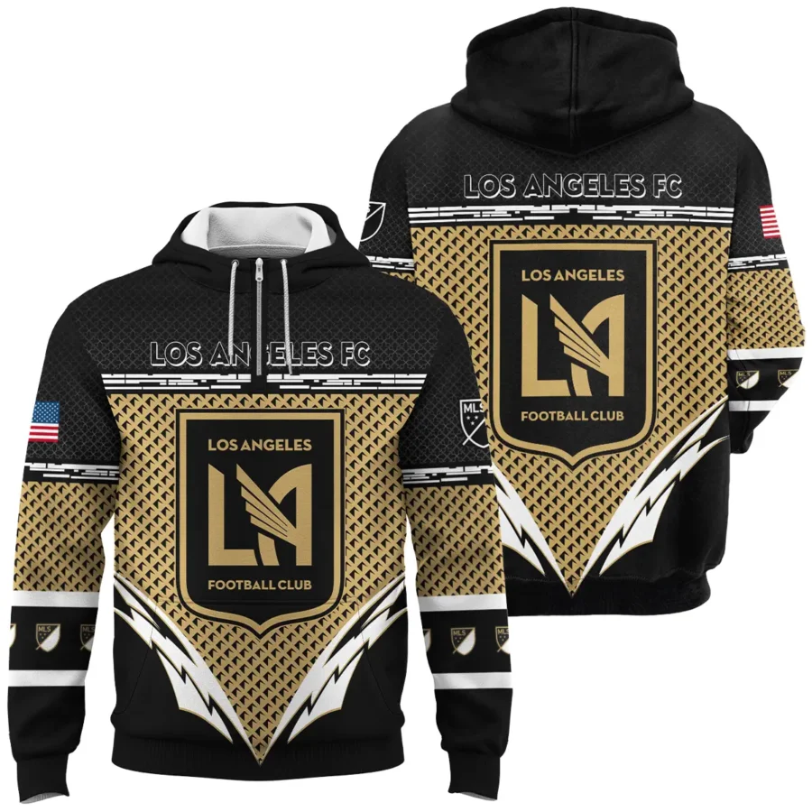 MLS Los Angeles FC Exclusive All Over Prints BLMLS31024A1LAFQHD - 1/4 Zipper Hoodie