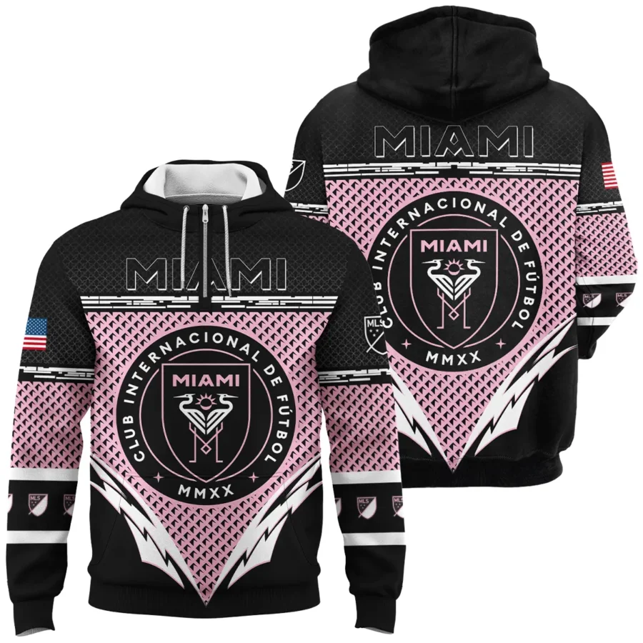 MLS Inter Miami Exclusive All Over Prints BLMLS31024A1MIAQHD - 1/4 Zipper Hoodie