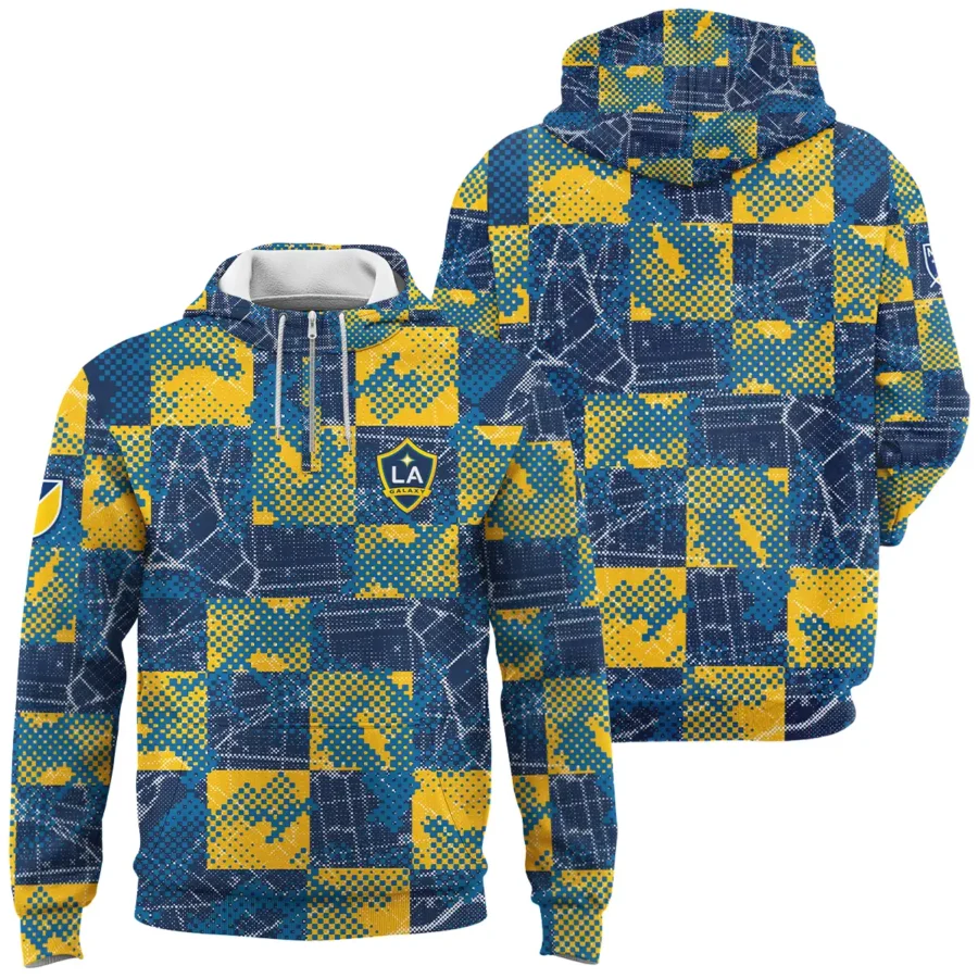 MLS LA Galaxy Exclusive All Over Prints BLMLS41024A1LAQHD - 1/4 Zipper Hoodie