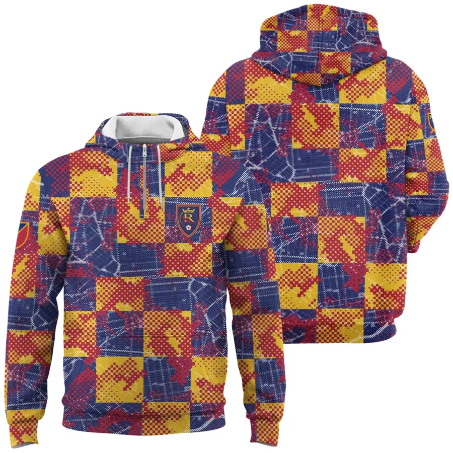 MLS Real Salt Lake Exclusive All Over Prints BLMLS41024A1RSLQHD - 1/4 Zipper Hoodie