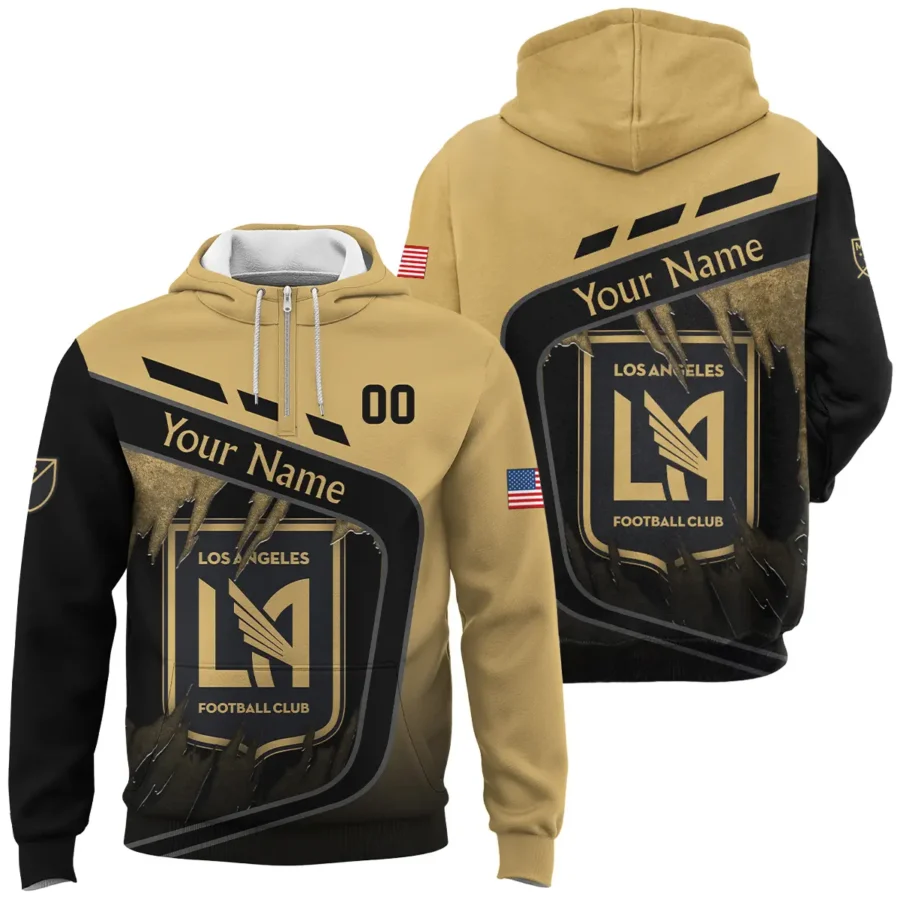 MLS Los Angeles FC Exclusive All Over Prints BLMLS51024A1LAFQHD - 1/4 Zipper Hoodie