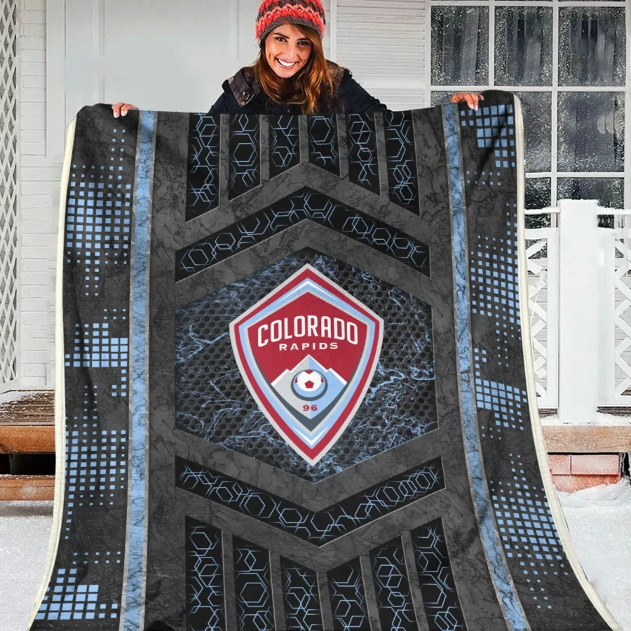 MLS Colorado Rapids Exclusive All Over Prints BLMLS111024A2COLBLK - Blanket