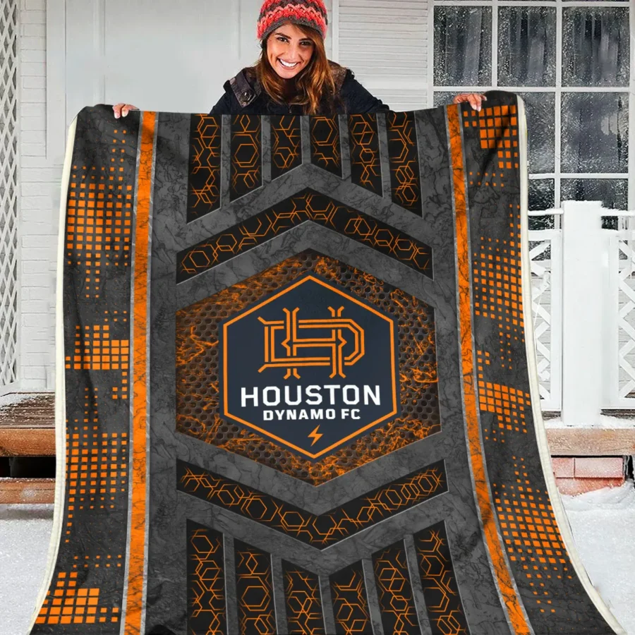 MLS Houston Dynamo Exclusive All Over Prints BLMLS111024A2HOUBLK - Blanket