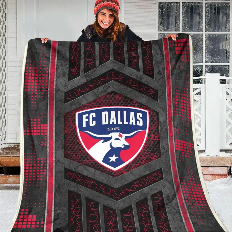 MLS FC Dallas Exclusive All Over Prints BLMLS111024A2DALBLK - Blanket