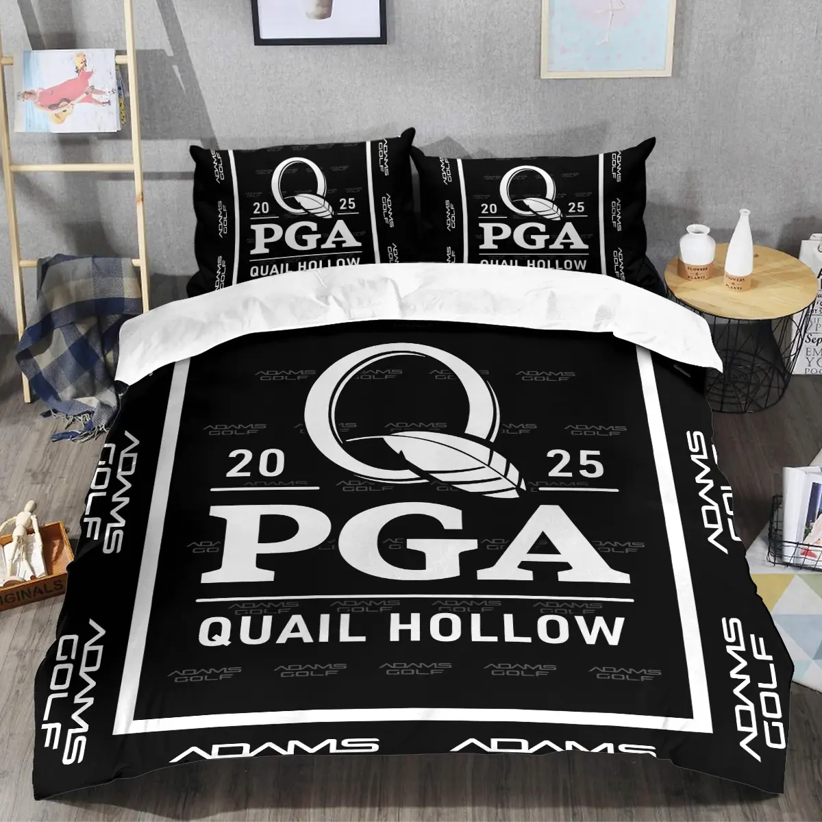 2025 PGA Championship Tournament Adams Golf Brand Exclusive Logo All Over Prints BLPGC221024A01AGSJT - Bedding Set