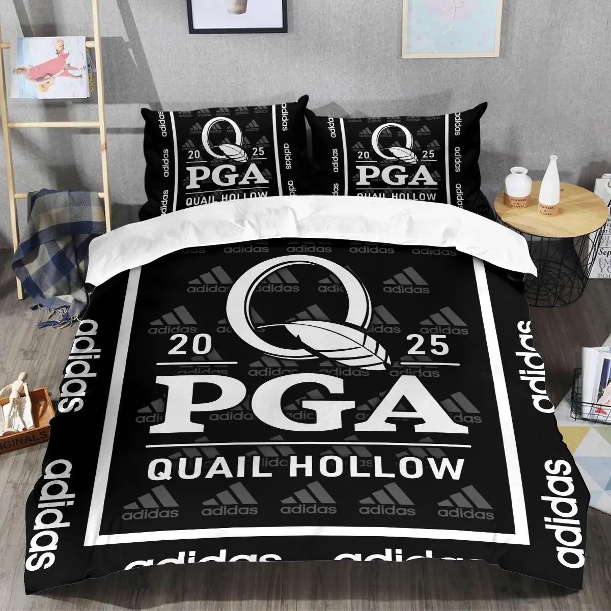 2025 PGA Championship Tournament Adidas Brand Exclusive Logo All Over Prints BLPGC221024A01ADSJT - Bedding Set