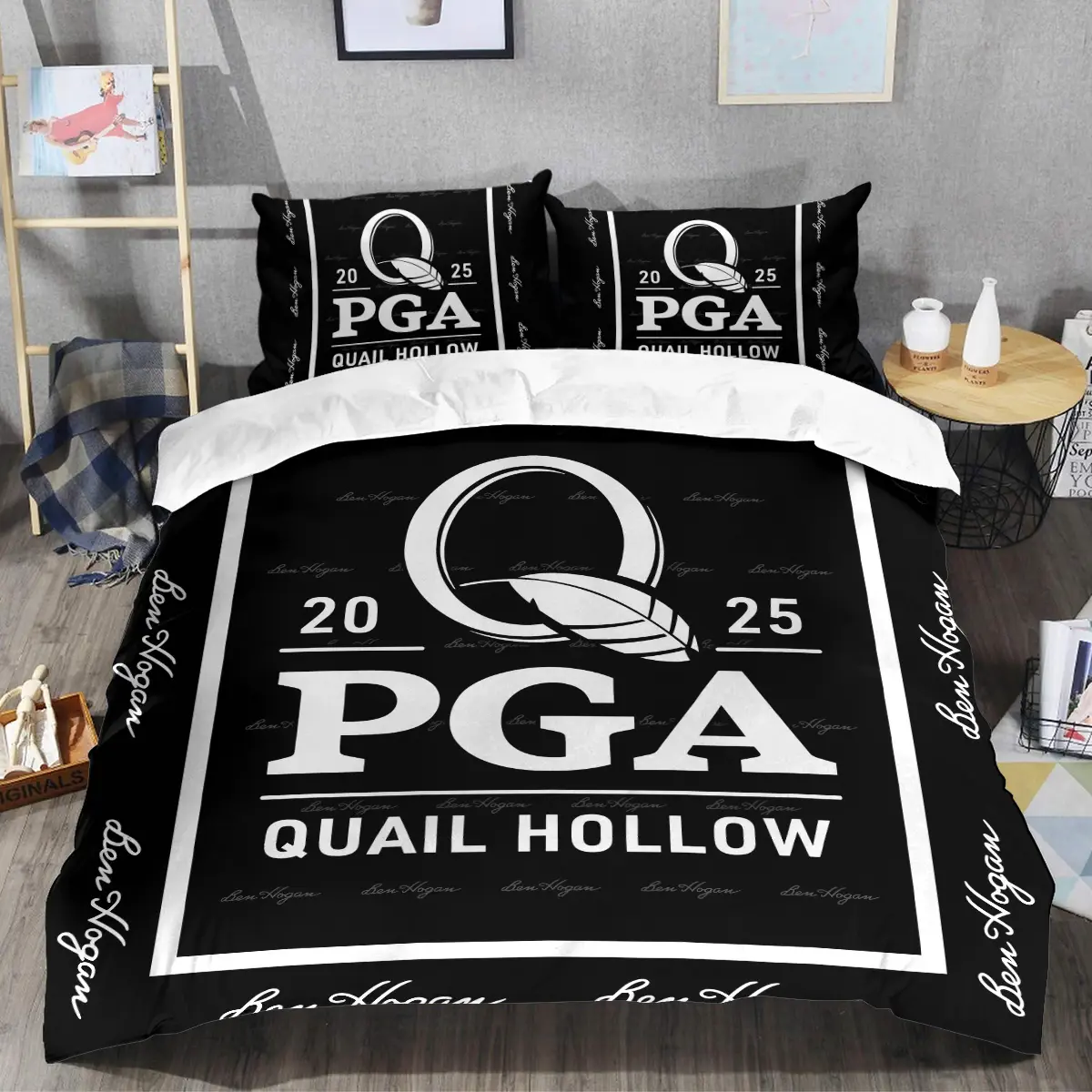 2025 PGA Championship Tournament Ben Hogan Brand Exclusive Logo All Over Prints BLPGC221024A01BHSJT - Bedding Set