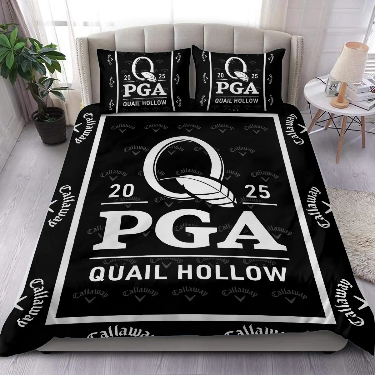 2025 PGA Championship Tournament Callaway Brand Exclusive Logo All Over Prints BLPGC221024A01CLWSJT - Bedding Set