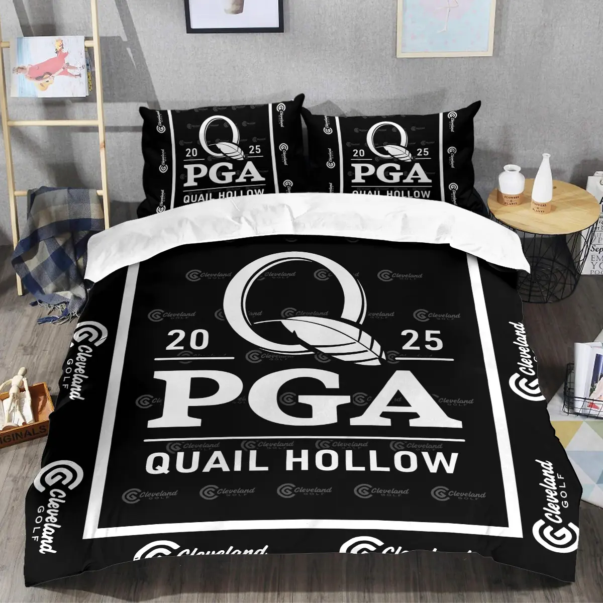 2025 PGA Championship Tournament Cleveland Golf Brand Exclusive Logo All Over Prints BLPGC221024A01CLSJT - Bedding Set