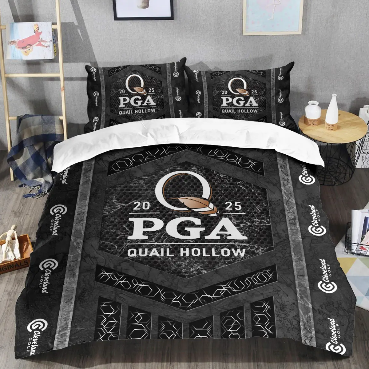 2025 PGA Championship Tournament Cleveland Golf Brand Exclusive Logo All Over Prints BLPGC231024A01CLSJT - Bedding Set